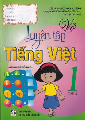 Vở luyện tập tiếng việt 1/2 HA1