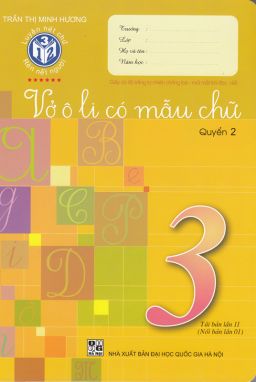 Vở Ôly có mẫu chữ 3/2 