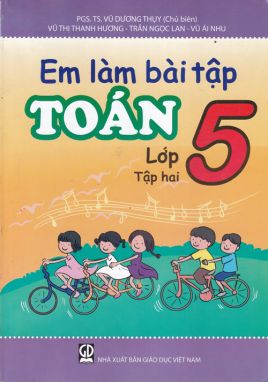 Em làm bài tập toán 5/2 GDĐT