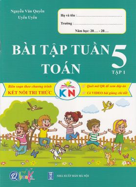 Sách - Bài tập Tuần Toán 5 tập 1 (Kết nối)