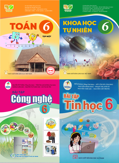 Bộ sách Giáo khoa lớp 1, 2, 6 được sử dụng trên địa bàn tỉnh Hải Dương